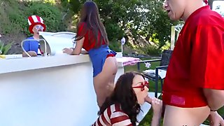 Teen grinding masturbation Family Fourth Of July